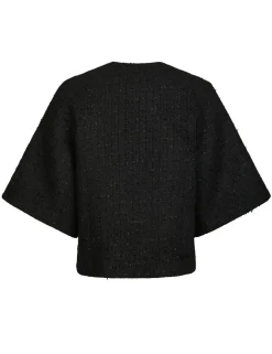 neo noir Rosella Boucle Mini Jakke - Sort black Sale