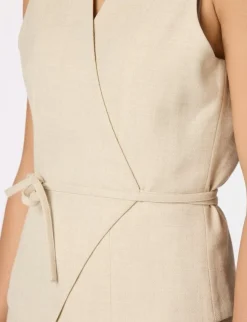 neo noir Samara Melange Vest - Sand beige Outlet