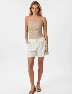 neo noir Sega Ramie Shorts - Hvid white Hot