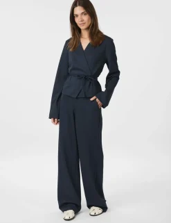 neo noir Simmi Bluse - Mørkeblå Dark Blue Sale