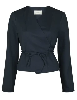 neo noir Simmi Bluse - Mørkeblå Dark Blue Sale