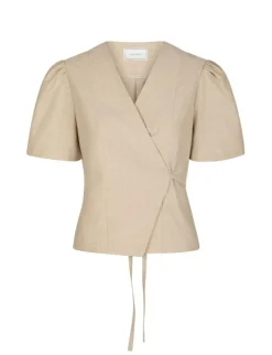 neo noir Simoni Stripe Bluse - Stribet striped Discount