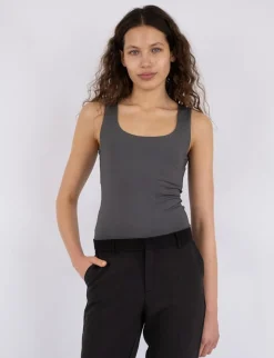 neo noir Sophia Jersey Top - Grå grey Sale