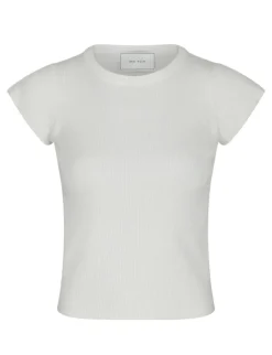 neo noir Tirra Knit Tee - Hvid white Best