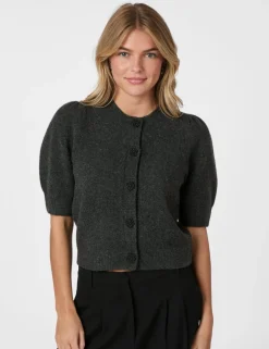 neo noir Trudy Deco Strik Cardigan - Grå grey Sale