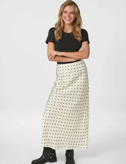 neo noir Viso Dot Nederdel - creme Hot