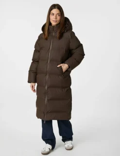 neo noir Viviana C Puffer Jakke - Mørkebrun Dark Brown Hot