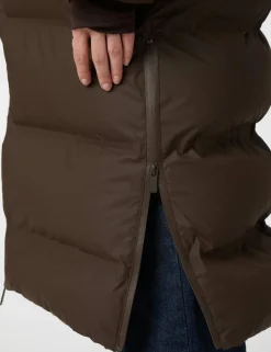 neo noir Viviana C Puffer Jakke - Mørkebrun Dark Brown Hot