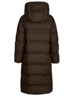 neo noir Viviana C Puffer Jakke - Mørkebrun Dark Brown Hot