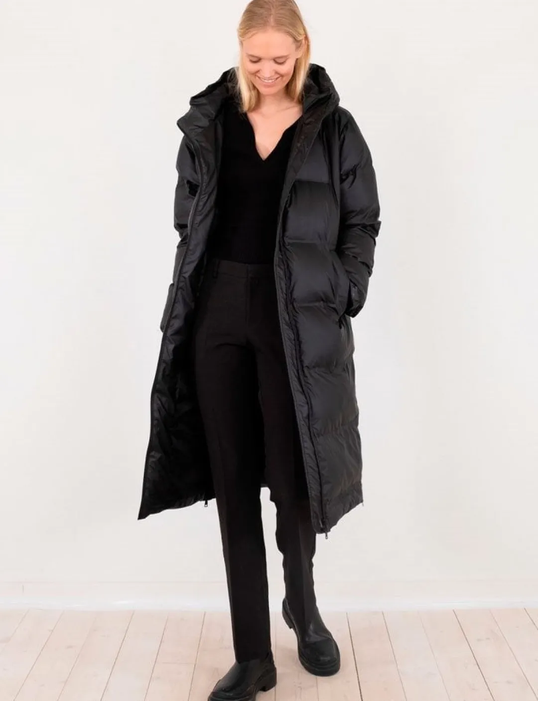 neo noir Viviana C Puffer Jakke - Sort black Clearance