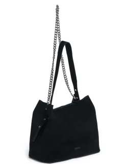 nunoo Chiara New Suede Taske - Sort black Sale