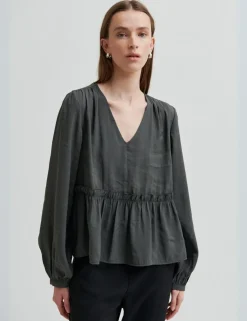 second female Carline Bluse - Mørkegrøn mørkegrøn Best