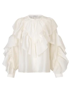 second female Fria Frill Bluse - creme Hot