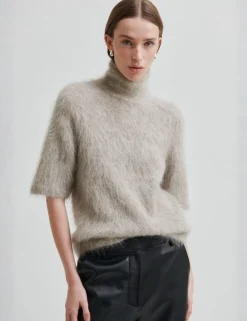 second female Karla Knit SS Strik - Grå grey Outlet