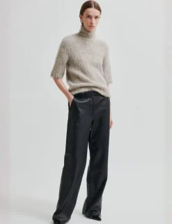 second female Karla Knit SS Strik - Grå grey Outlet