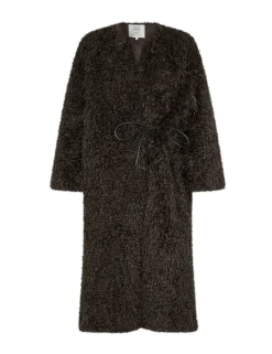 second female Ophie Frakke - Mørkebrun Dark Brown Discount