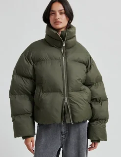 second female Riya Puffer Jakke - Army Best