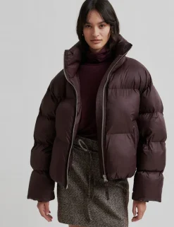 second female Riya Puffer Jakke - Mørkebrun Dark Brown Best