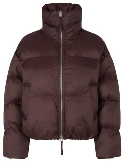 second female Riya Puffer Jakke - Mørkebrun Dark Brown Best