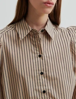 second female Serina Slim Skjorte - Stribet striped Best