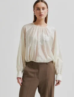 second female Veria Bluse - creme Sale