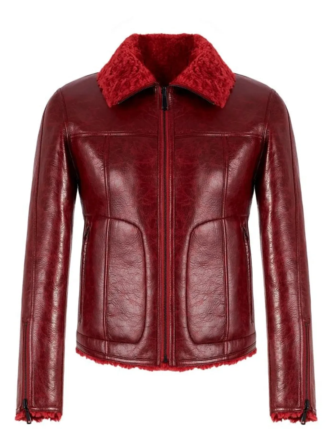 urbancode BJ19702 Vendbar Pilotjakke - Rød red Best