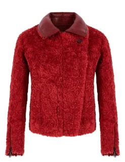 urbancode BJ19702 Vendbar Pilotjakke - Rød red Best